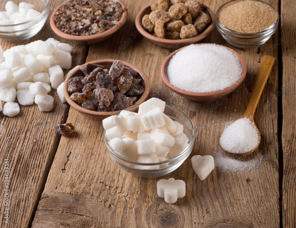 Various kinds of sugar Various kinds of sugar