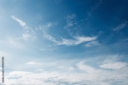 White Clouds on the blue sky