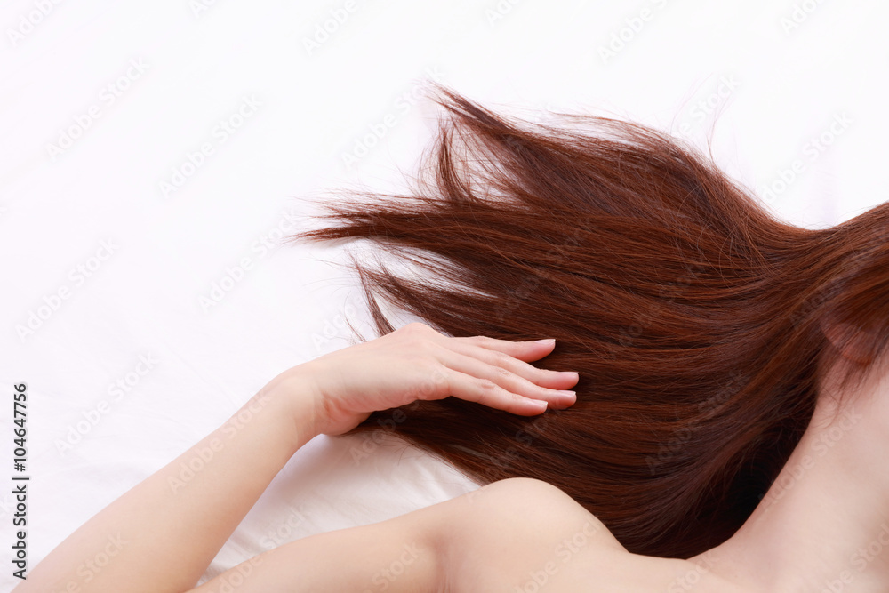 Fototapeta premium 女性の髪の毛