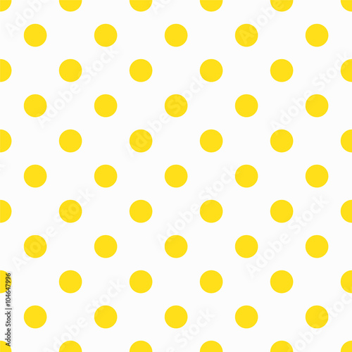 Yellow Polka Dot Pattern