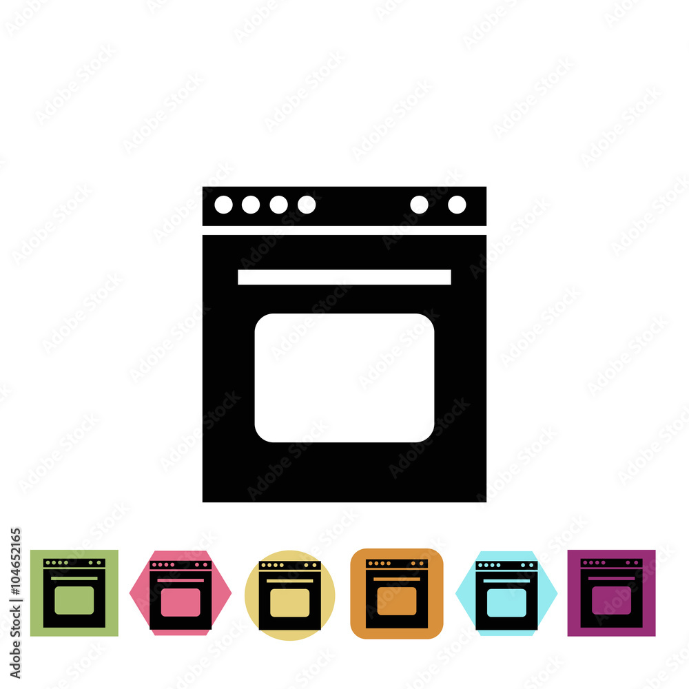 Kitchen stove icon Kitchen stove icon