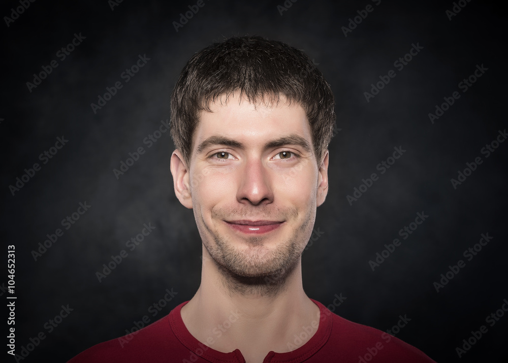 Obraz premium Young man smiling.