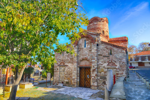 Old church in Nessebar, Bulgaria. UNESCO World Heritage Site. HDR photo