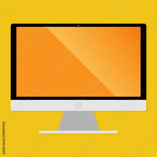blank screen of computer display