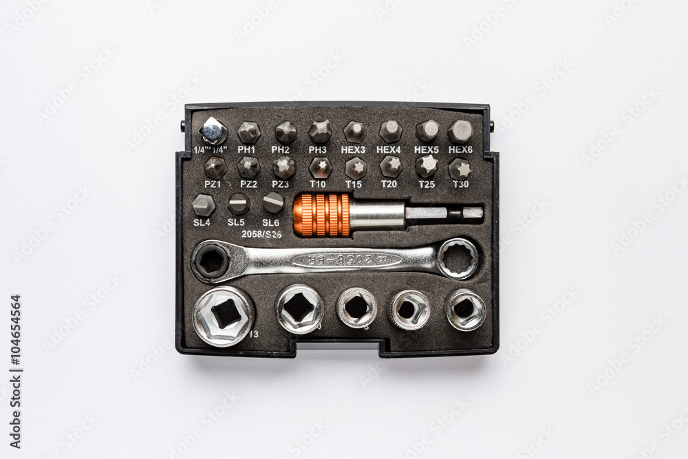 Fototapeta premium Werkzeugkasten Bit