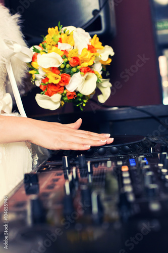  bride is the DJ