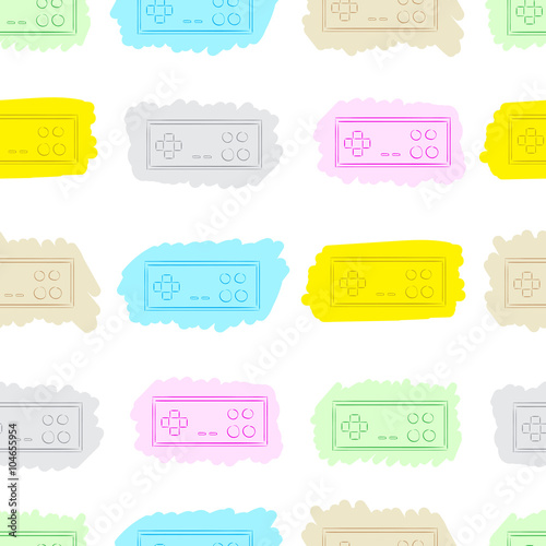 The seamless painted gamepads