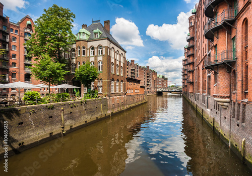 Obraz na płótnie Hamburg Speicherstadt UNESCO World Heritage Site, Germany w salonie