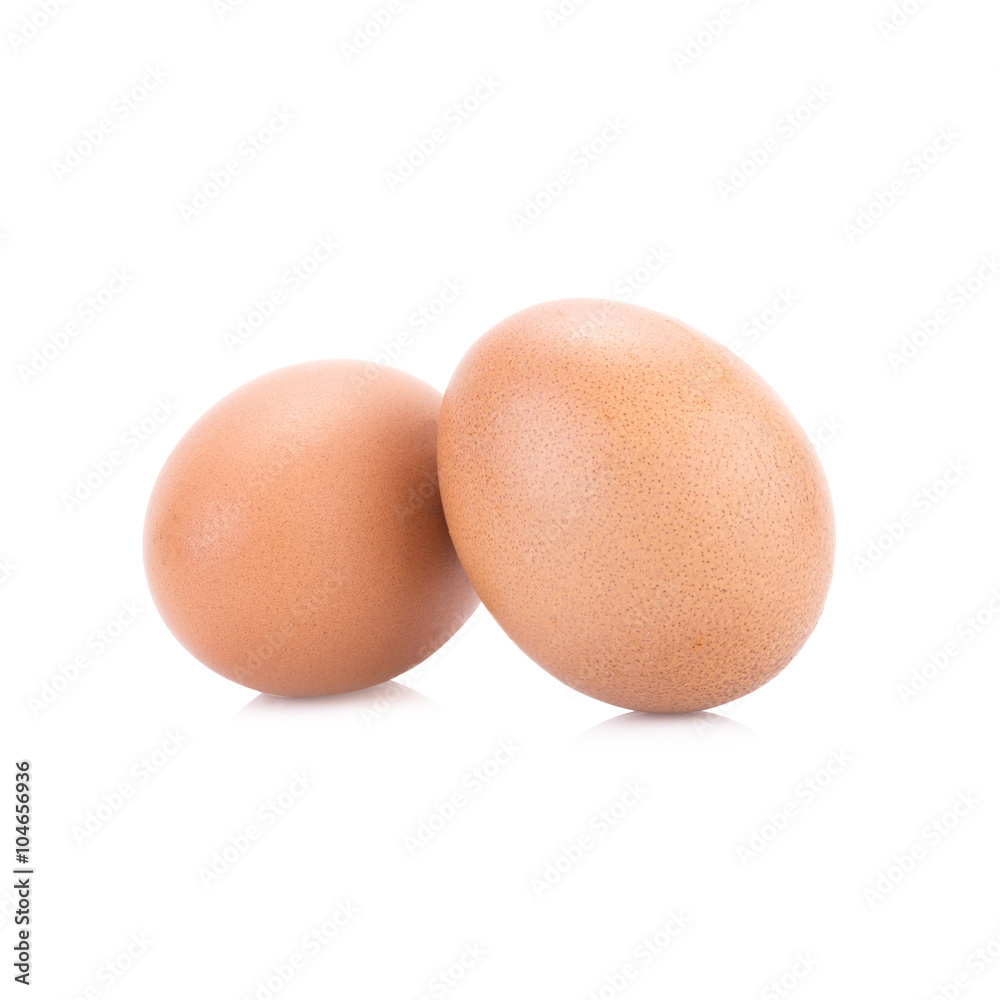 Close up of an egg isolated on white background Close up of an egg isolated on white background