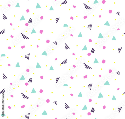 Seamless pattern with graphic elements