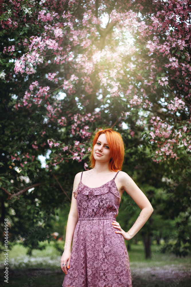 Portrait of Young Redhead Woman Outdoors Portrait of Young Redhead Woman Outdoors