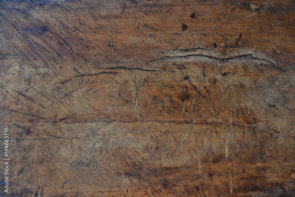 Naklejka premium Wooden stained and dark background, rustic style