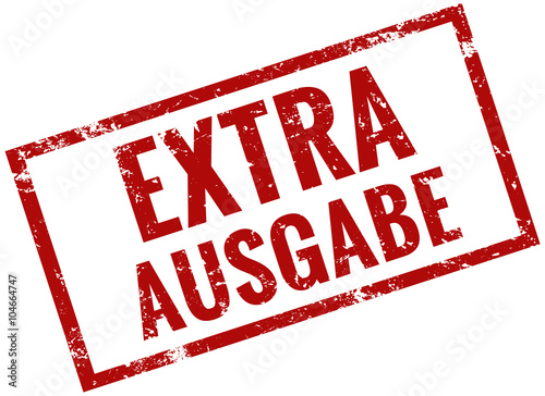 Extra Ausgabe Stempel rot