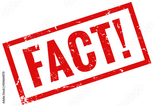 Fact stamp red grunge