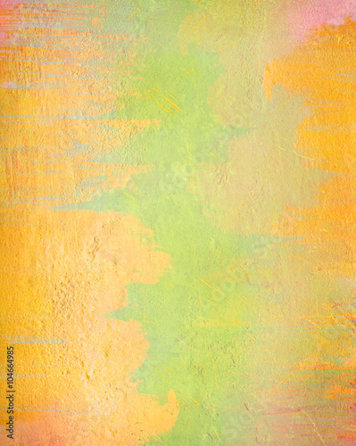 Grunge color texture, yellow and green color, old scratched surface