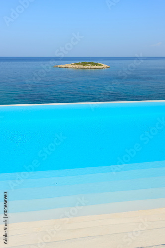 pool and small island