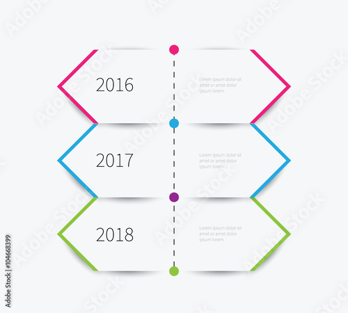 arrow direction infographics / business vector for info presentation, marketing and vision of corporation