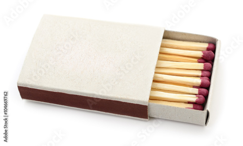 Matches in a matchbox.