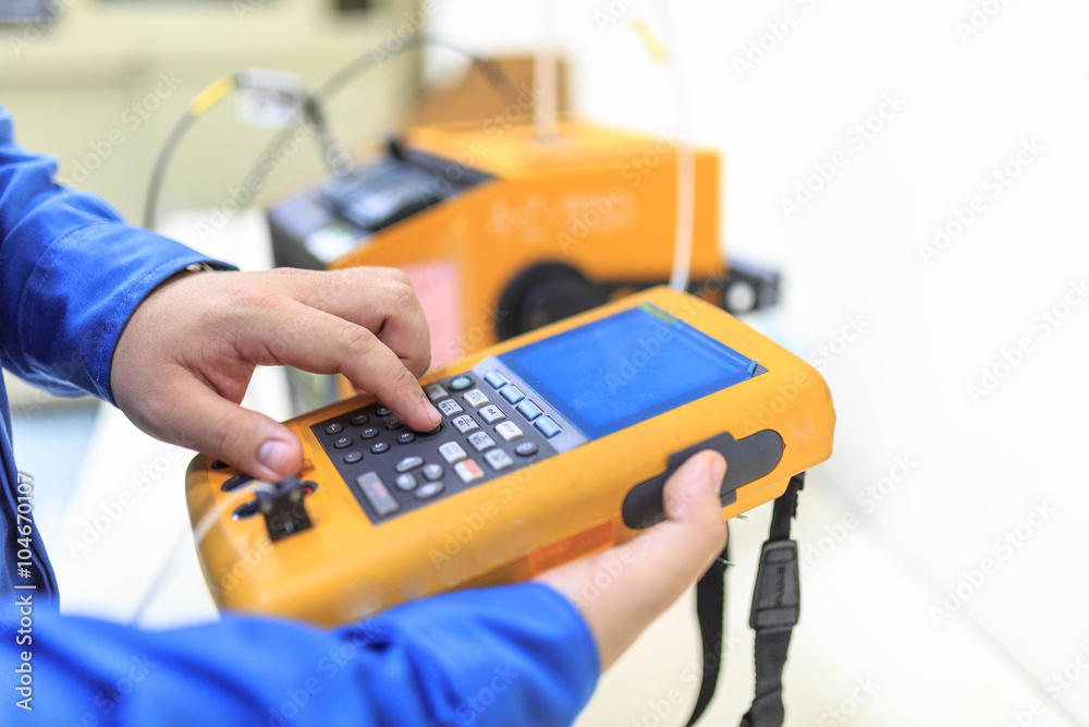 Foto Calibration thermocouple with documenting process calibrator