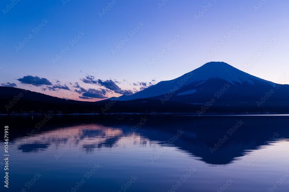 Mountain Fuji with Lake Yamanaka