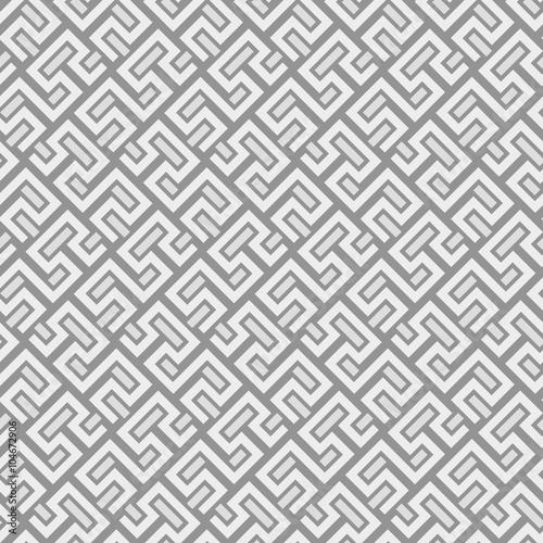 Seamless geometric pattern by gray stripes. Modern vector background with repeating lines