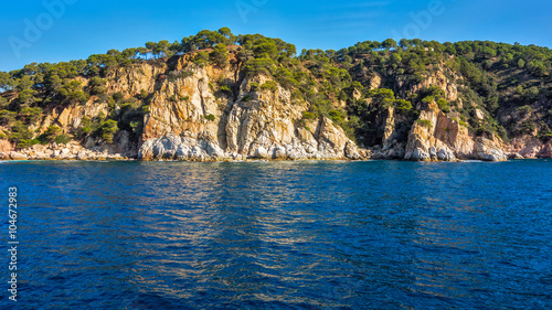 Sea cliffs in Spain Costa Brava