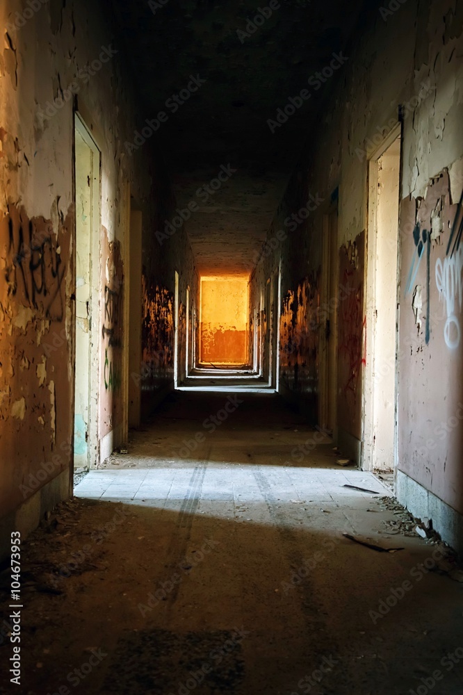 Abandoned house interior