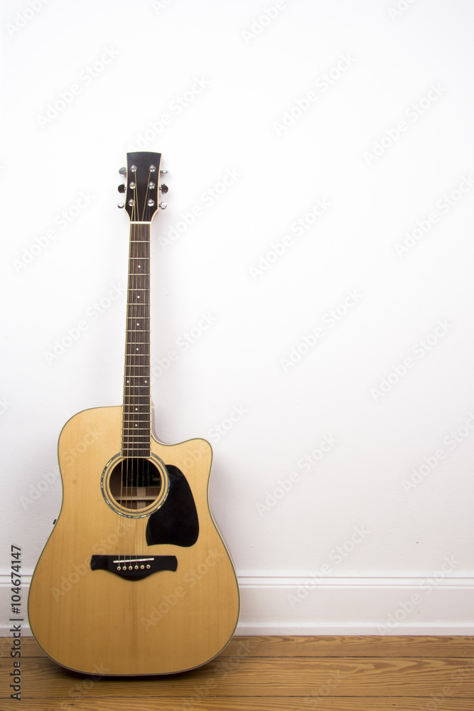 Naklejka premium Gitarre Akustik