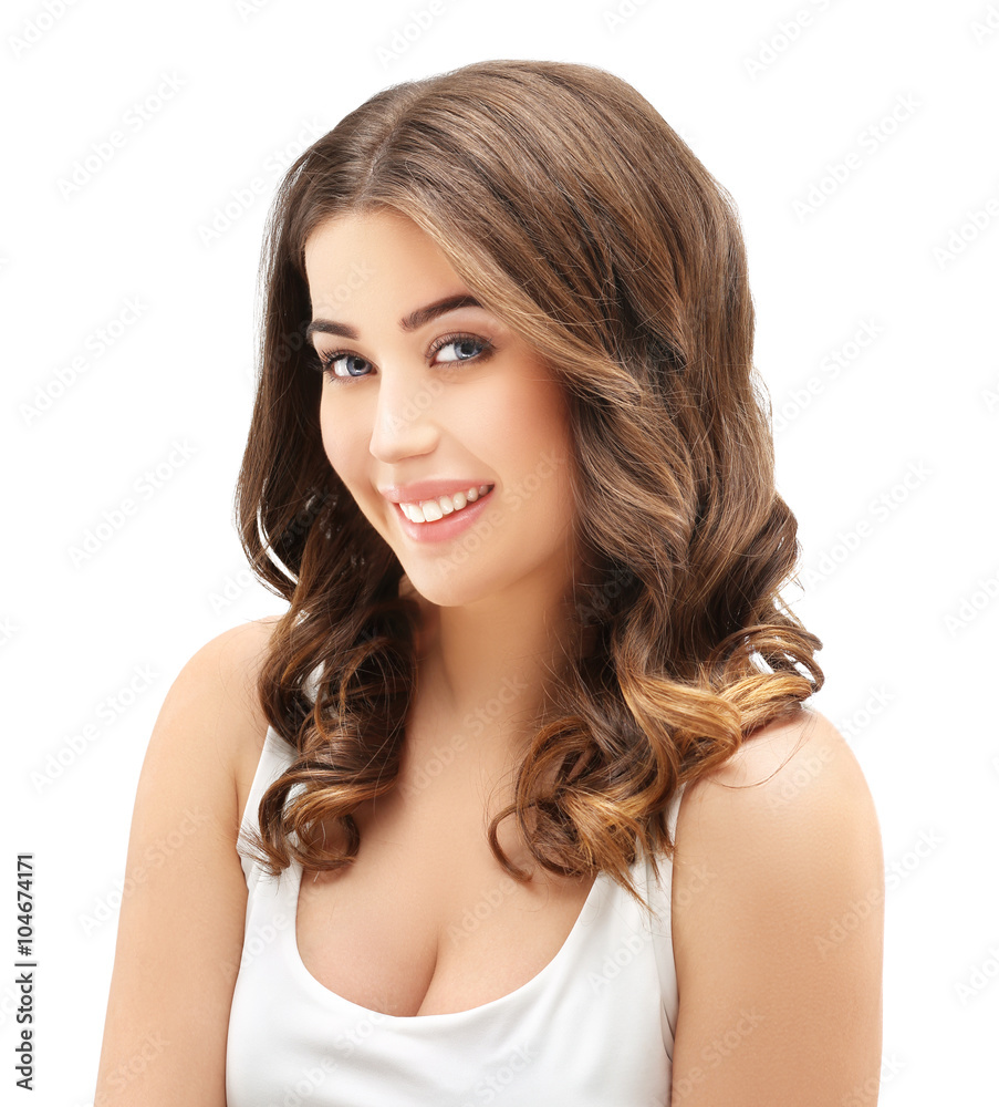 Beauty portrait of a young girl. Fresh Clean Skin Beauty portrait of a young girl. Fresh Clean Skin