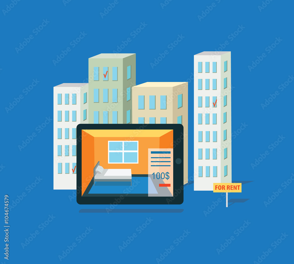 Flat Rent Price Design Concept