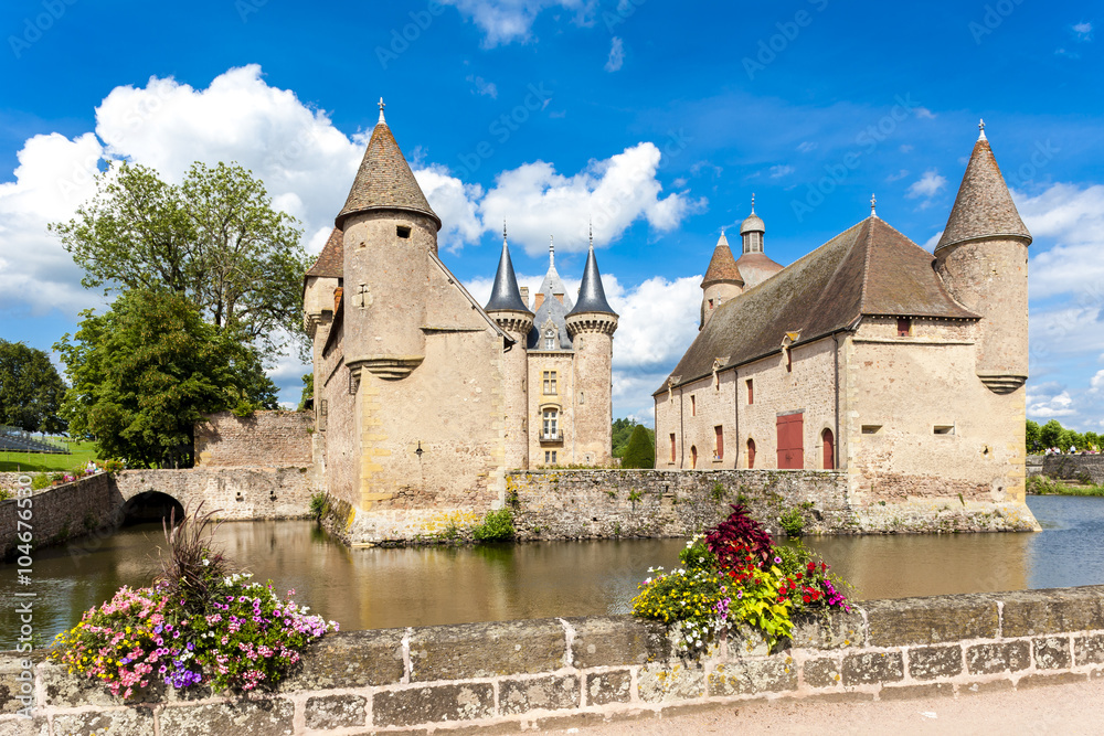 Fototapeta premium Chateau de la Clayette, Burgundy, France