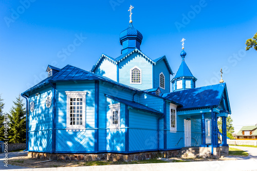 wooden Orthodox church in Narew, Podlaskie Voivodeship, Poland photo