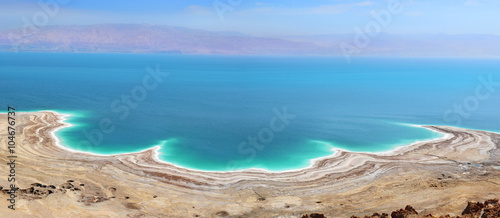 landscape of the Dead Sea  failures of the soil  illustrating an environmental catastrophe on the Dead Sea  Israel