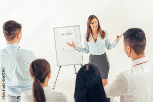 Businesswoman Giving Presentation