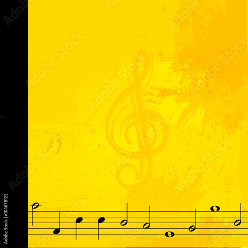 note grunge music background easy all editable