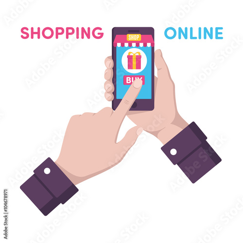 Process online shopping mobile