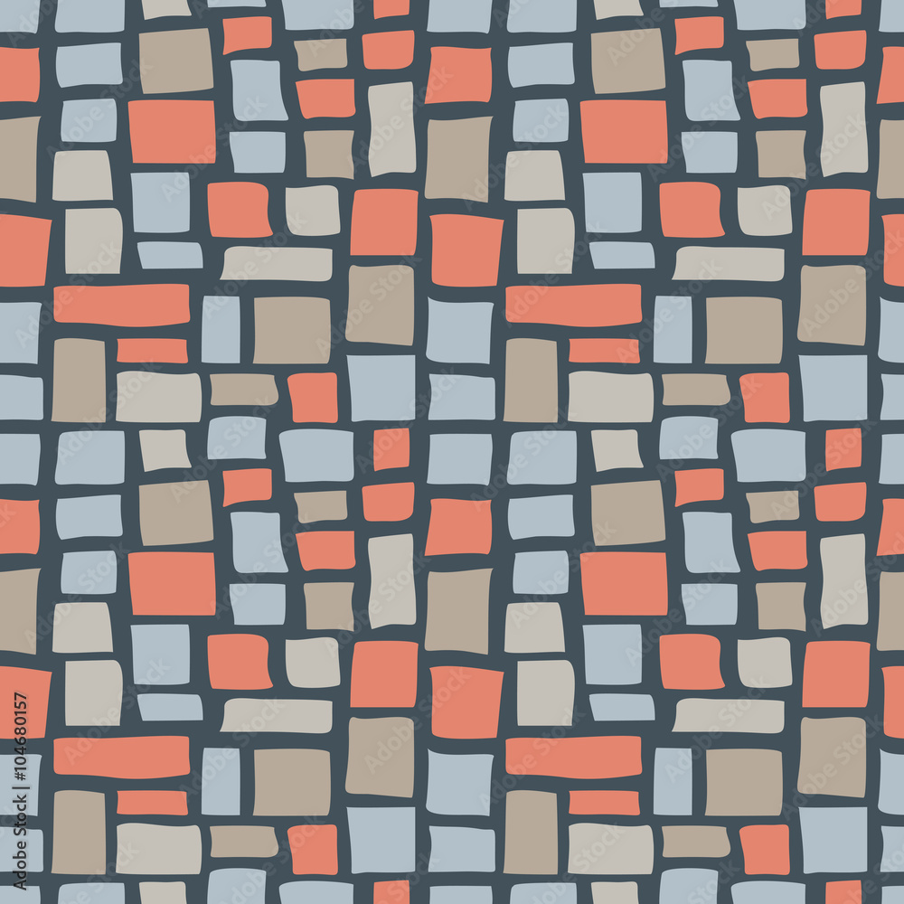 Abstract Cobble Bricks Seamless Pattern Texture Abstract Cobble Bricks Seamless Pattern Texture