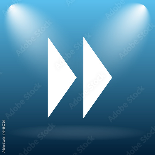 Free Download Fast forward sign icon - GFXLoad