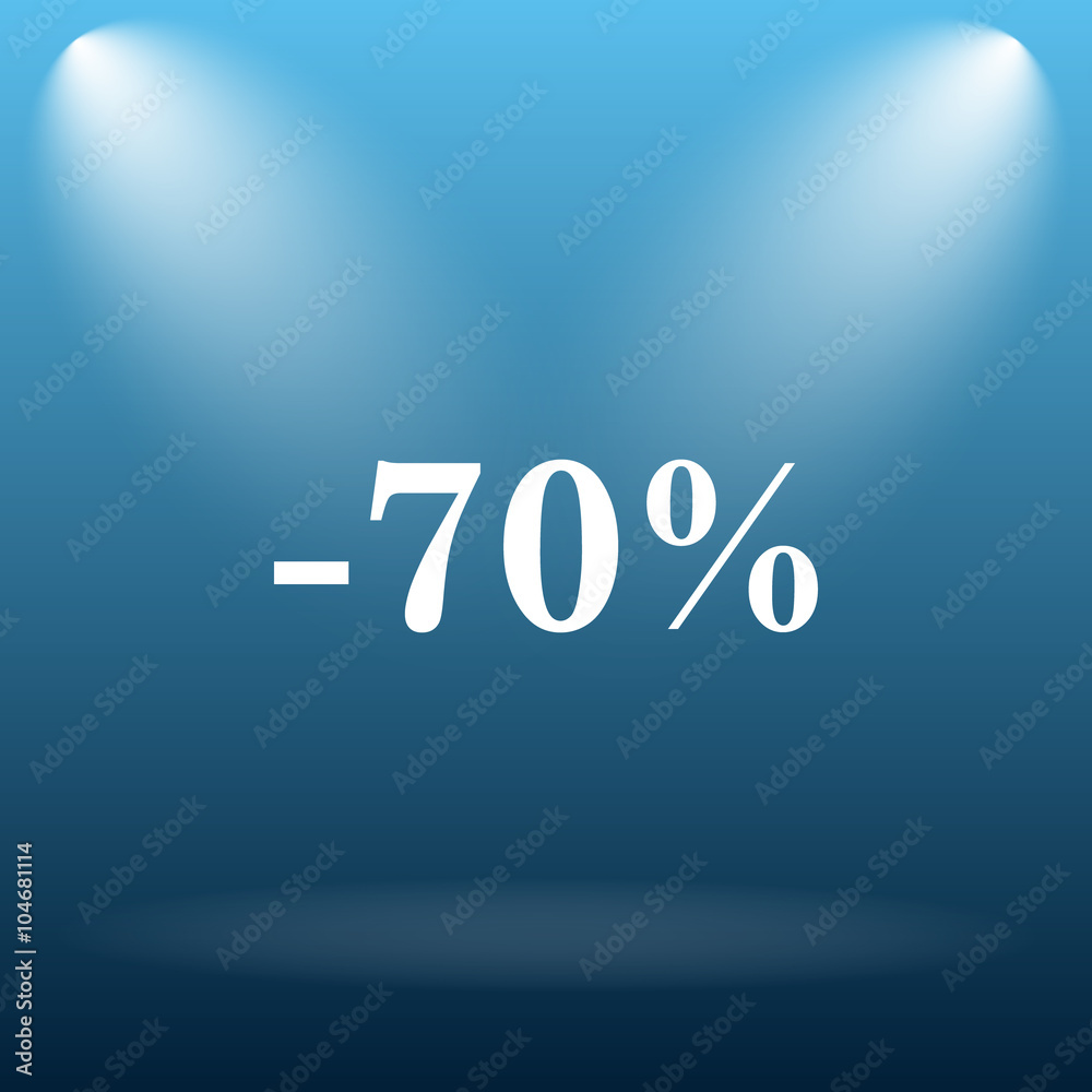 70 percent discount icon 70 percent discount icon