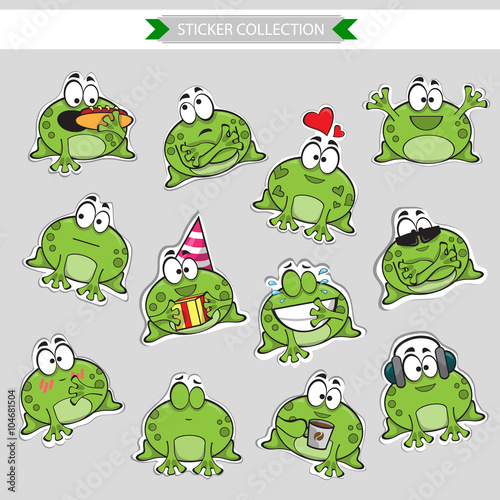Frog Vector stickers