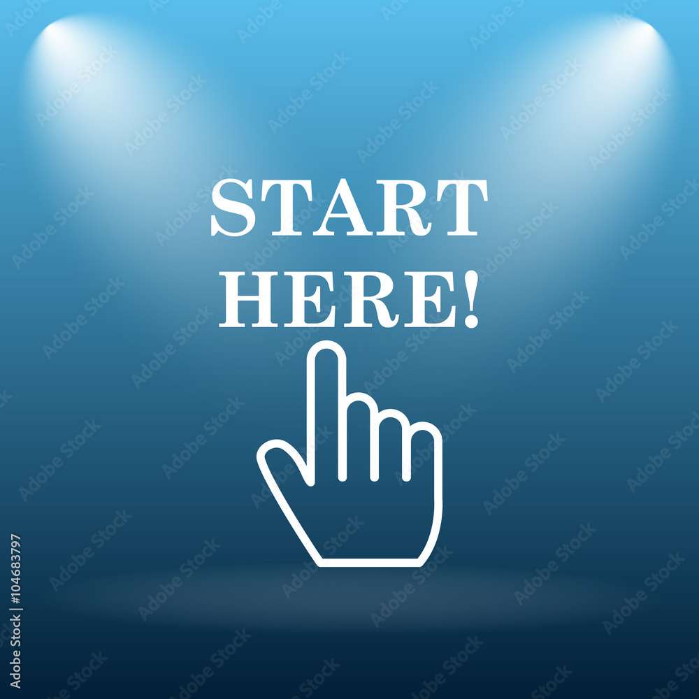 Start here icon Start here icon