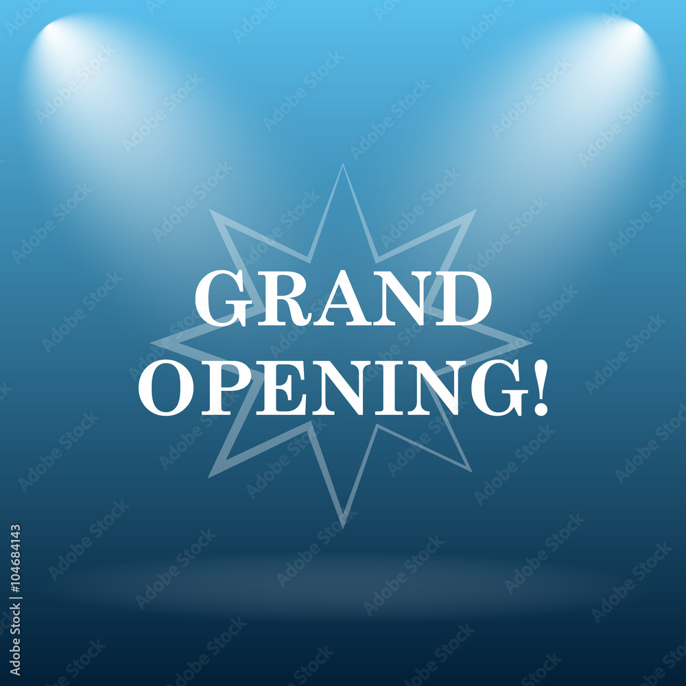 Fototapeta premium Grand opening icon