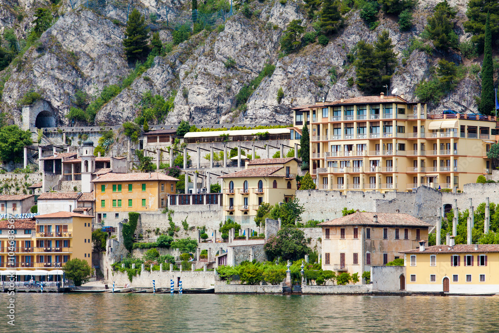 Garda Lake, Riviera dei Limoni, Italy. Limone sul Garda