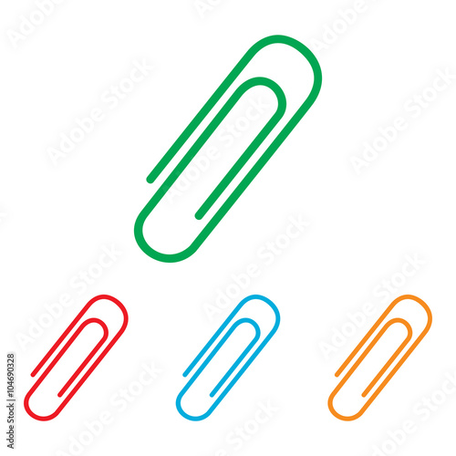 Wallpaper Mural Clip sign. Colorfull set Torontodigital.ca