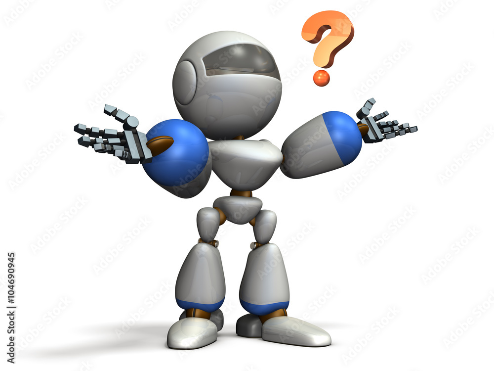 困惑するロボット 困惑するロボット