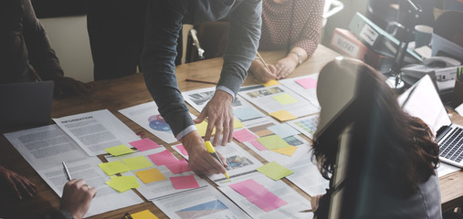 Business people planning strategy