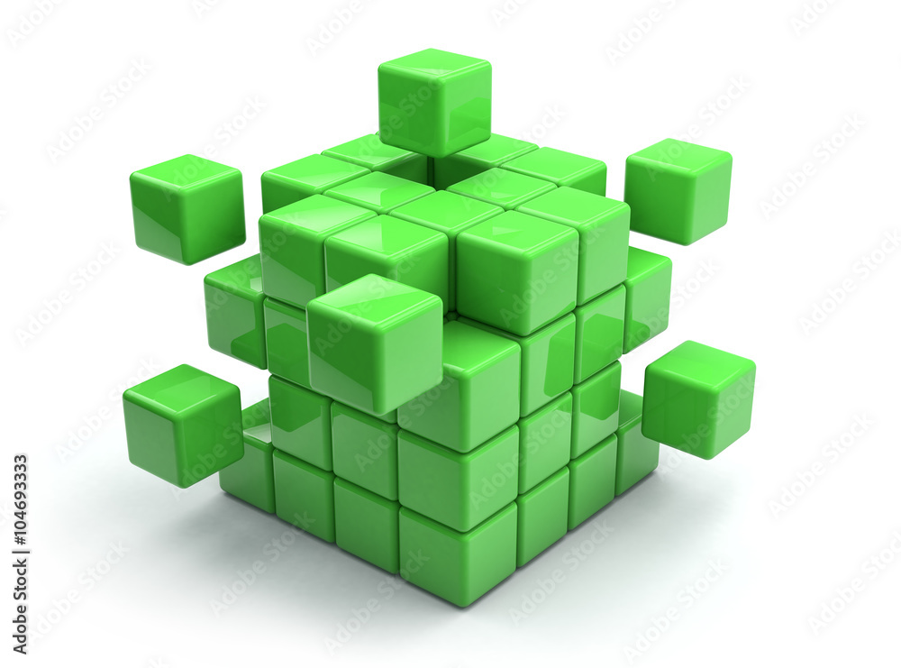 green cubes green cubes