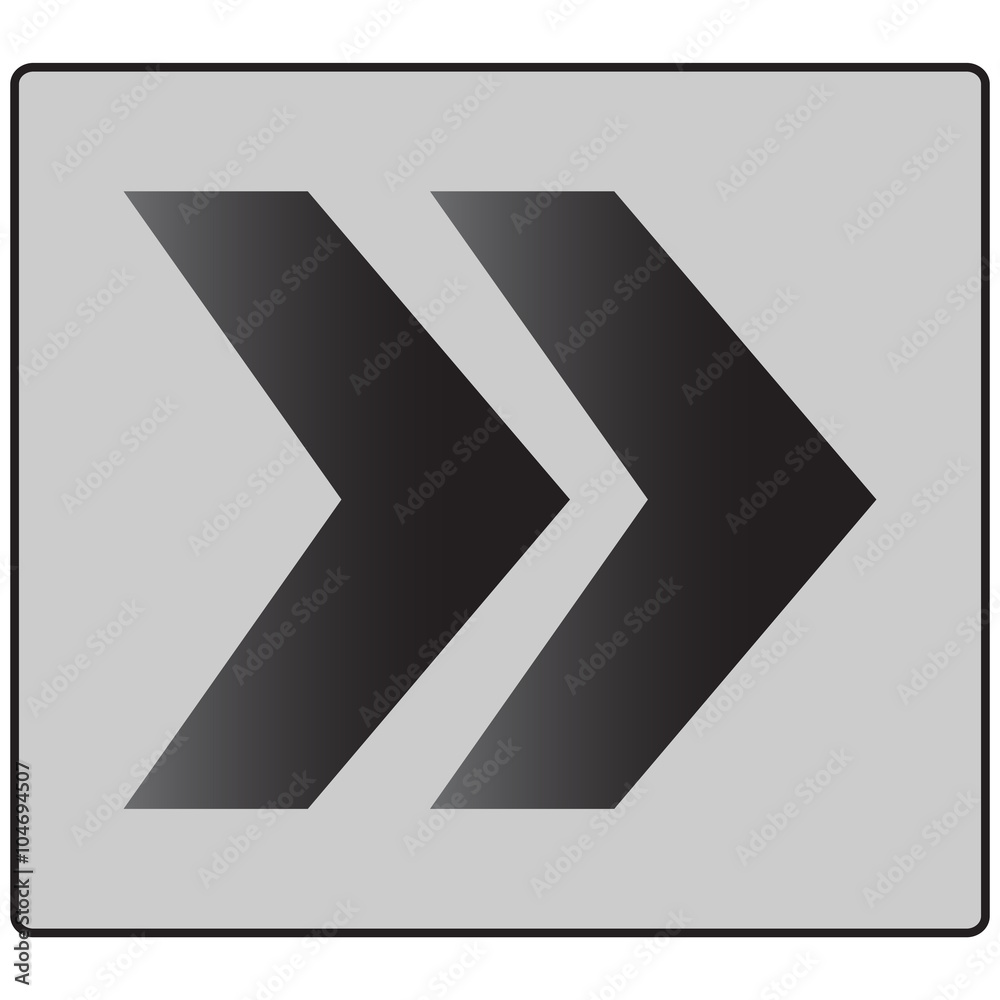 Chevron Roundabout Directional Chevron Roundabout Directional