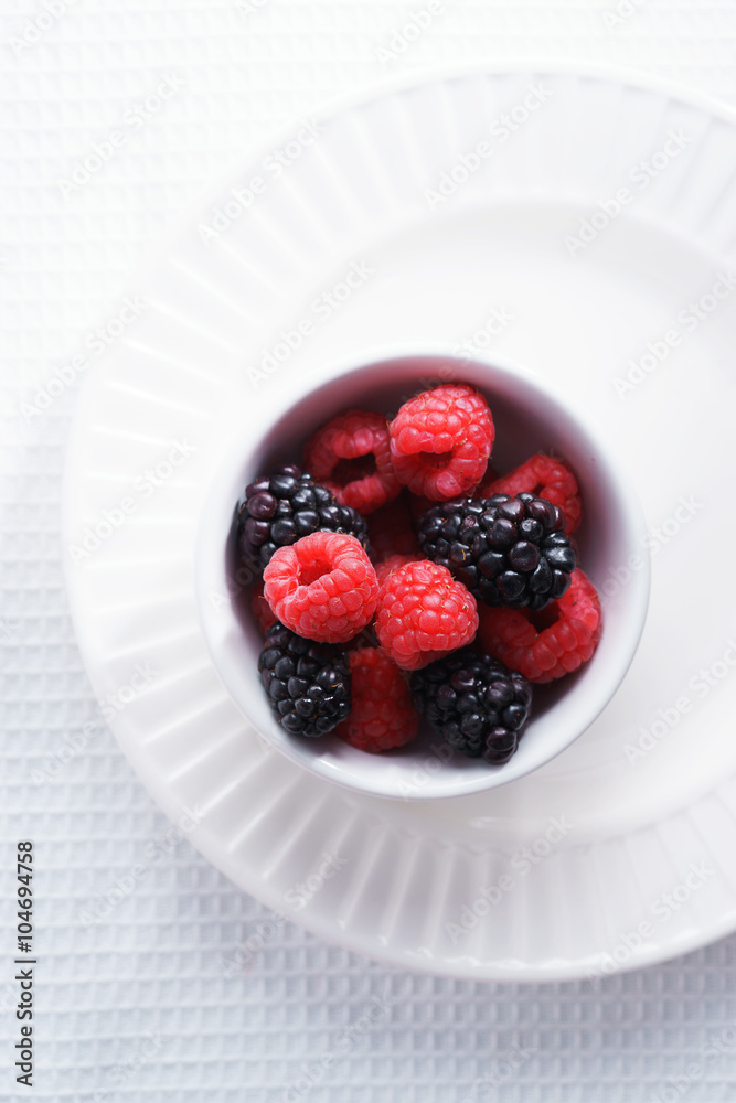 raspberries and black berries. fresh berries raspberries and black berries. fresh berries