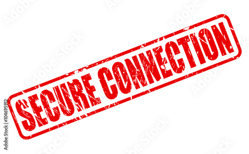 SECURE CONNECTION red stamp text